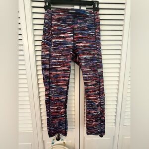 Lululemon Speed Up Crop 21" Hinshu Alpine White Multi size S